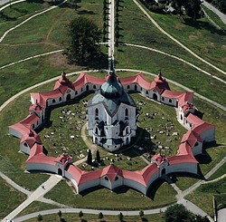 kostel sv. Jana Nepomuckého na Zelené hoře - památka UNESCO